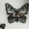 1 шт. черная полая винтажная плавающая бабочка в форме настенного декора, стеллаж для хранения, деревянная полка