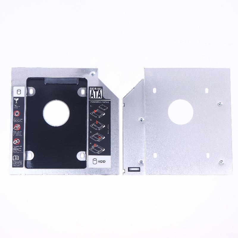 1 Комплект 2,5" SSD CD DVD в Корпус для Жесткого Диска CD-ROM Odd Optibay Пластик Алюминий Универсальный 9,5/12,7 мм SATA 3.0 Второй HDD Caddy