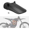 Заднее крыло-грязевик с амортизатором для мотоцикла Surron Sur Ron Light Bee X/S Segway X260 X160 Электро-кроссовый мотоцикл, Текстура углеродного волокна, Материал ПП