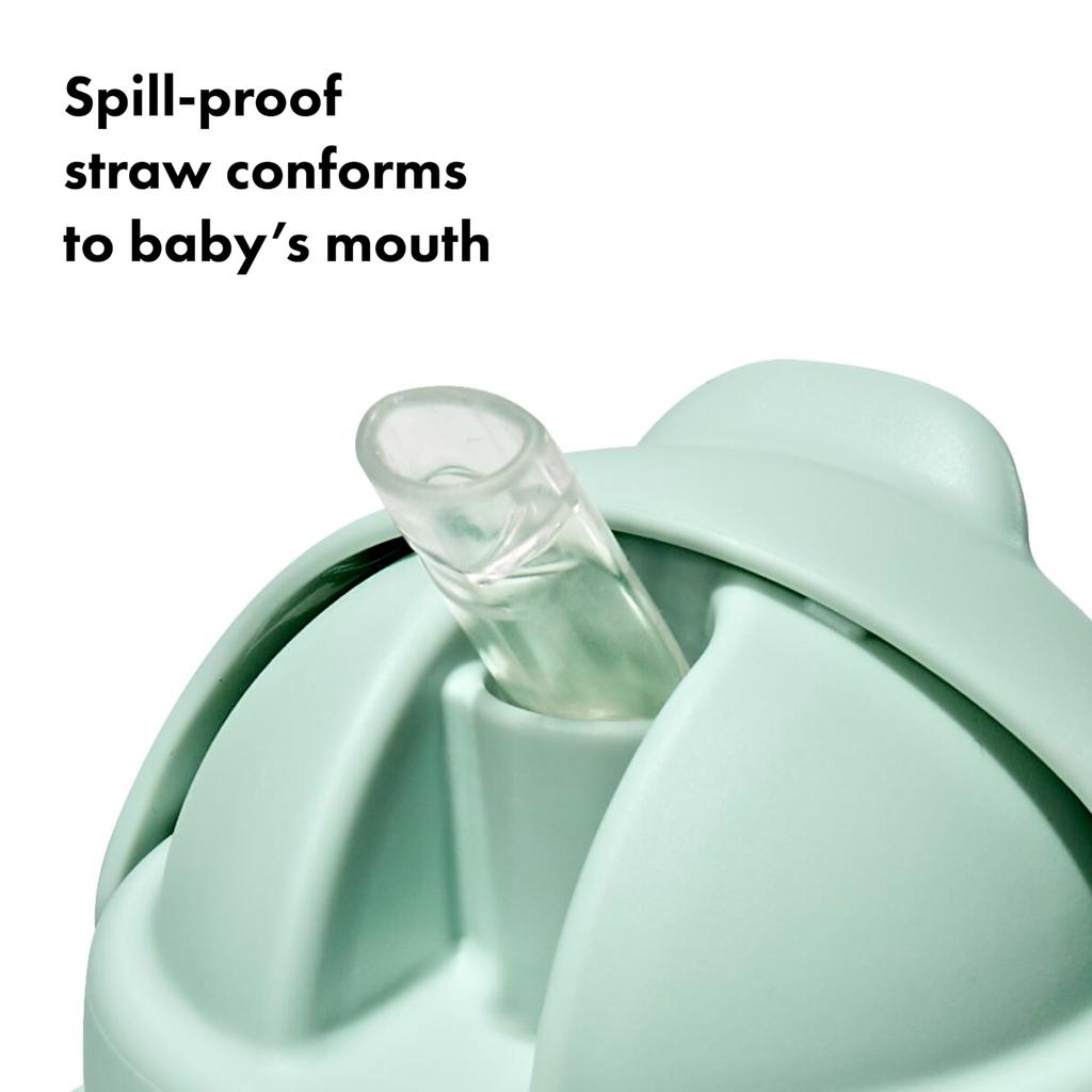 Кружка OXO Tot с трубочкой и ручкой, опаловая, можно мыть в посудомоечной машине, стильная, герметичная 63163900