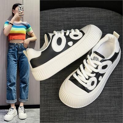 2024 Дизайнерская женская спортивная обувь Новая модная обувь с принтом на толстой подошве Удобная повседневная женская обувь на весну и осень