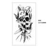 Xqb Black Skull Animal Eagle Snake Water Transfer Tattoo Simulation Disposable Tattoo Sticker