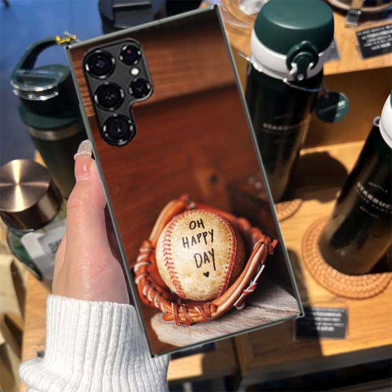 Baseball Cases Phone Case for Samsung Galaxy S26 Ultra S25 Edge S24 S23 FE S21 Plus S20 S22 Cover TPU Capa Shell Shockproof Patt
