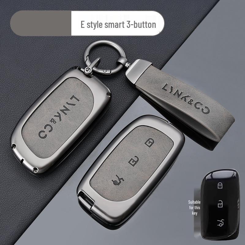 Ключница из цинкового сплава для моделей Lynk & Co - Подходит для Z20, Z10, Co 900 - Премиальный металлический держатель для смарт-карты