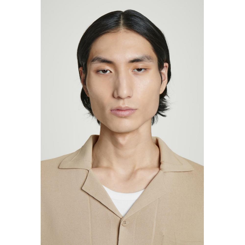 Cos Japan Point Knit Cotton Shirt