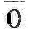 Резиновый ремешок для Xiaomi Mi Band 8 Браслет с пряжкой из нержавеющей стали для Miband 8 NFC Модный женский стиль Запасной силиконовый ремешок