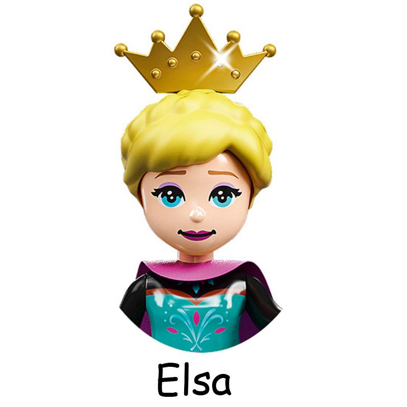 Нетоксичные сказочные принцессы дети Белль Чудовище Золушка Анна Оливия Модель Фигурка Блоки Конструктор Строительные Кирпичики Игрушки Для Детей