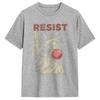 Resist Statue Liberty Bubblegum Equality Retro Edgy Protest TShirt Unisex Cotton Tees O Neck Short Sleeve T Shirt New Arrival Tops