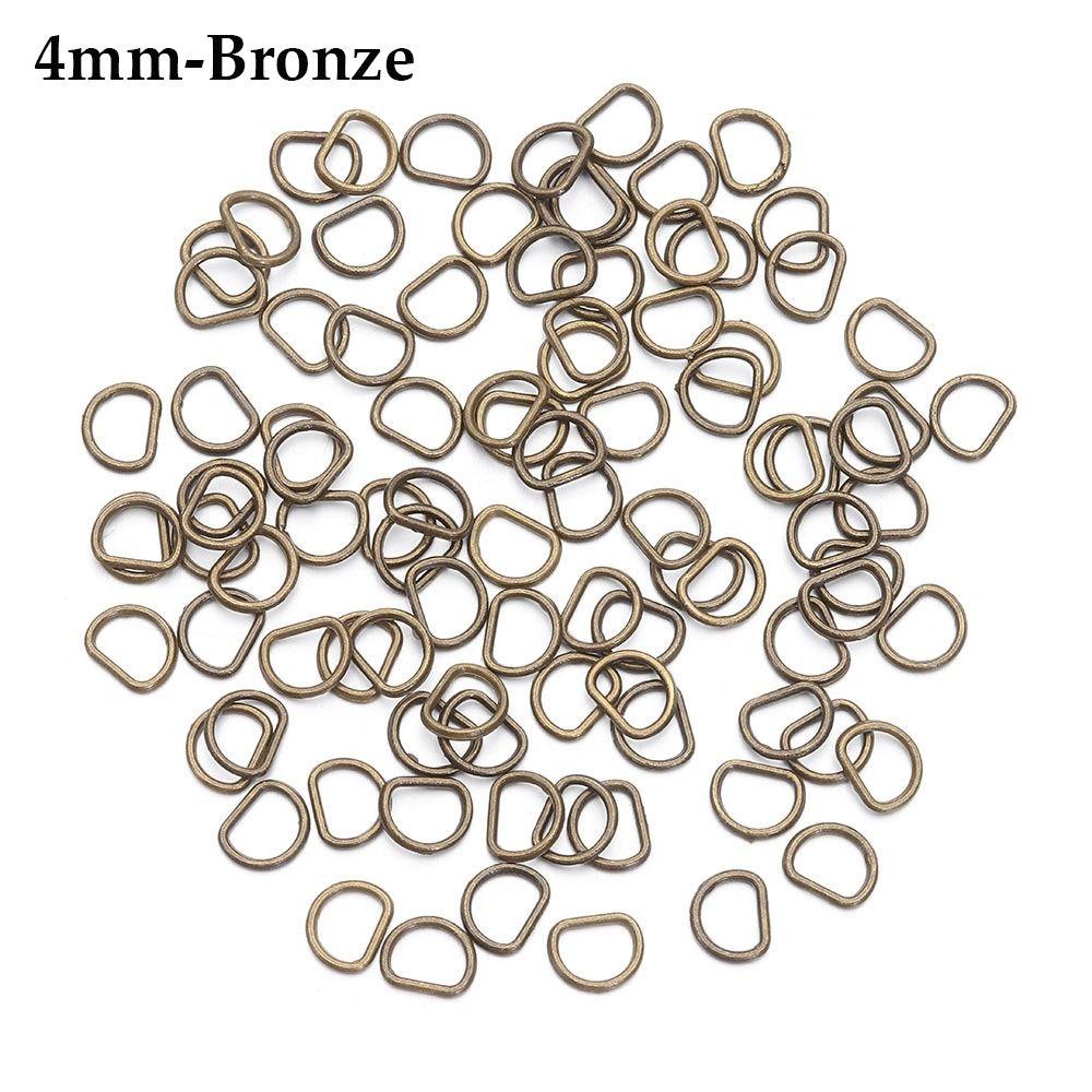 4мм/5мм Мягкие игрушки Мини Сверхмаленькая D-пряжка Сделай сам Куклы Пряжки Аксессуары для кукольных сумок Пуговицы для ремня