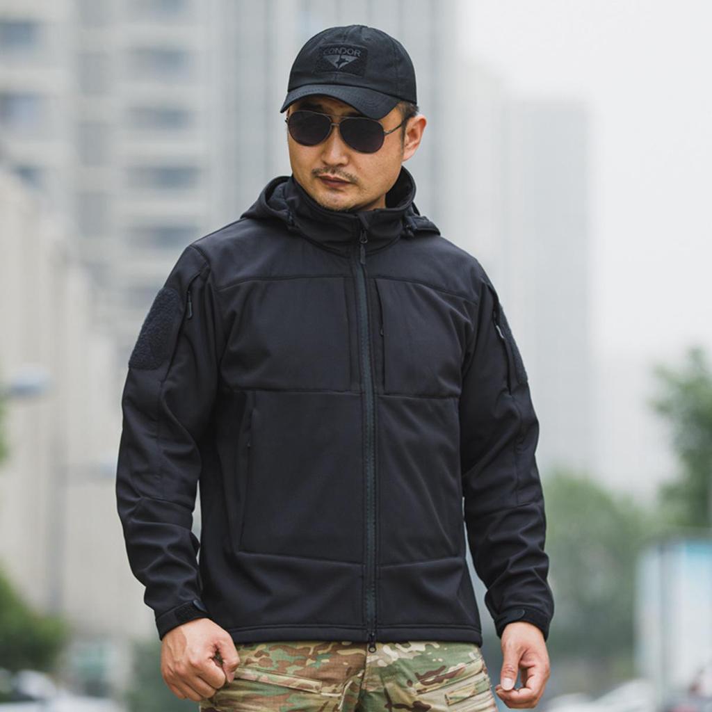 Pave Hawk Lurker Tactical Soft Shell Jacket - Outdoor Cold Weather Style PLY_76