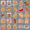 50 Cute Capybara Cartoon Stickers for Water Bottles, Phone Cases, and Laptops