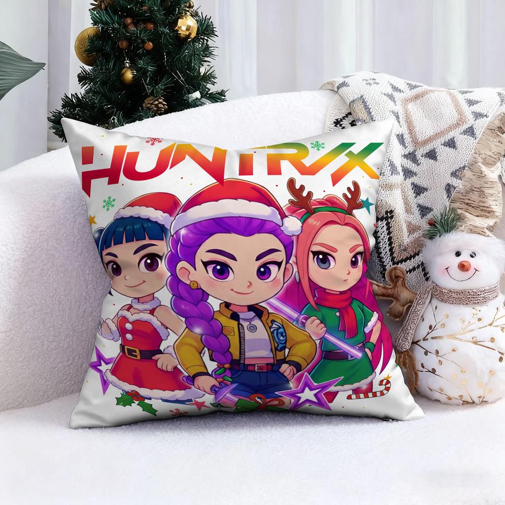 KPop Demon Hunters shines in the Christmas style!Miracle girl image Christmas pillowcase fashion Home Decoration
