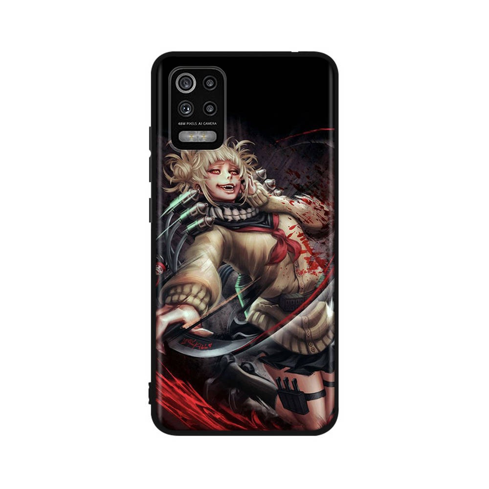 Чехол DT3 Hero Academia Toga для iPhone 16, 15 Plus, 14, 13, 12, 11 Pro, 8, 7, 6S, 6 SE, 5S, X, XR, XS Max, Realme C30, C33, C31, 9I, Huawei P30, черный, мягкий чехол