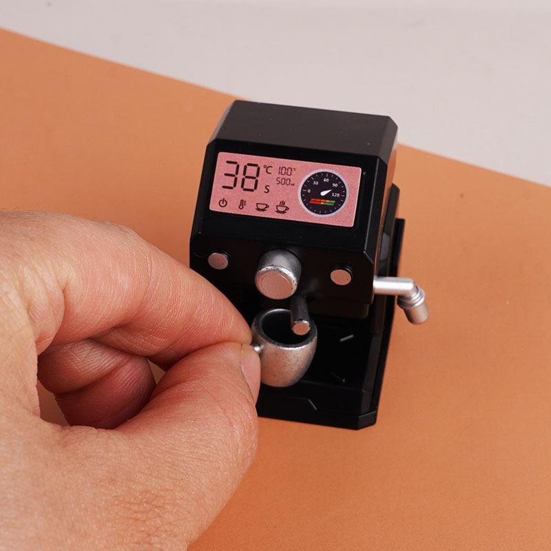 Dollhouse Good-Looking Mini Coffee Machine Doll House Model Ornament Diy Scene Play House Children'S Small Toys