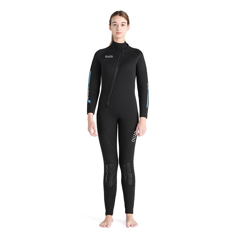 5mm Womens Full Wetsuit Long Sleeve Pants Thermal Dive Suit Snorkeling Surfing Winter Swimming