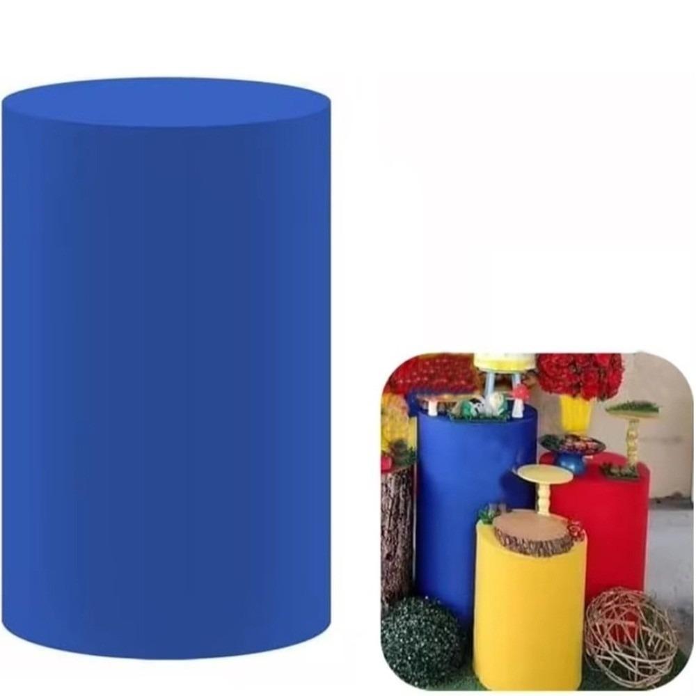 Polyester Desserts Tablecloth Reusable Party Wedding Decor DIY Cylinder Cover  Cake Column Backdrop