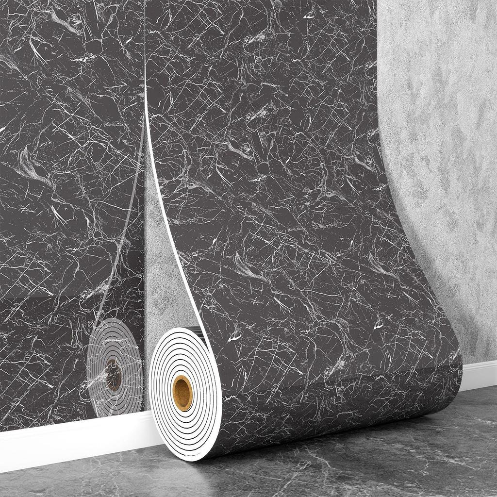 Самоклеящаяся водостойкая настенная наклейка под мрамор для ванной комнаты, гостиной, кухни и ТВ-зоны.