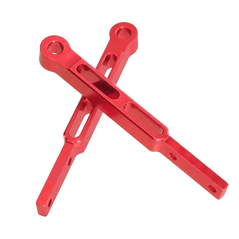 6pcs Black Red Silver Leaf Spring Modified Rod Metal Fixing Plate Kit RC Accessories