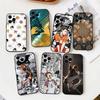 H-Haikyuu Волейбол Япония Аниме Чехол для телефона Для iPhone 16,15,14,13,12,17,Pro Max,Plus Силиконовый Черный Чехол