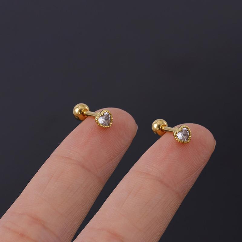 Нержавеющая сталь 316L, пирсинг, губная серьга с цирконием, серьги-гвоздики для козелка, губы, змеиного глаза, крест, спираль, раковина, хрящ, украшения для тела