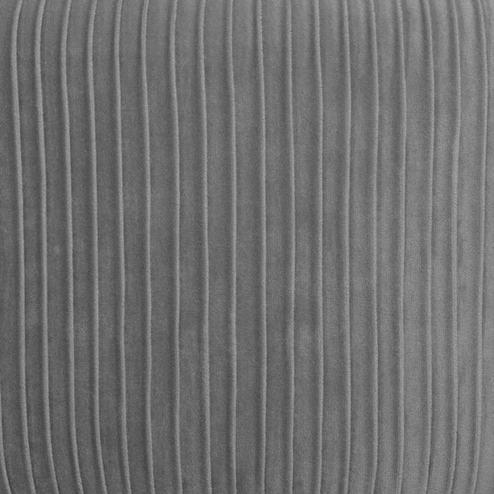 Solaro Atmosphera Pleated Velvet Stool - Grey