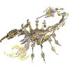3D Puzzle Scorpion Metal Model 3D Puzzle DIY Assembly Mechanical Puzzle for Adults and Teens, 454 Pieces, Metal Puzzle Building Blocks Toy,