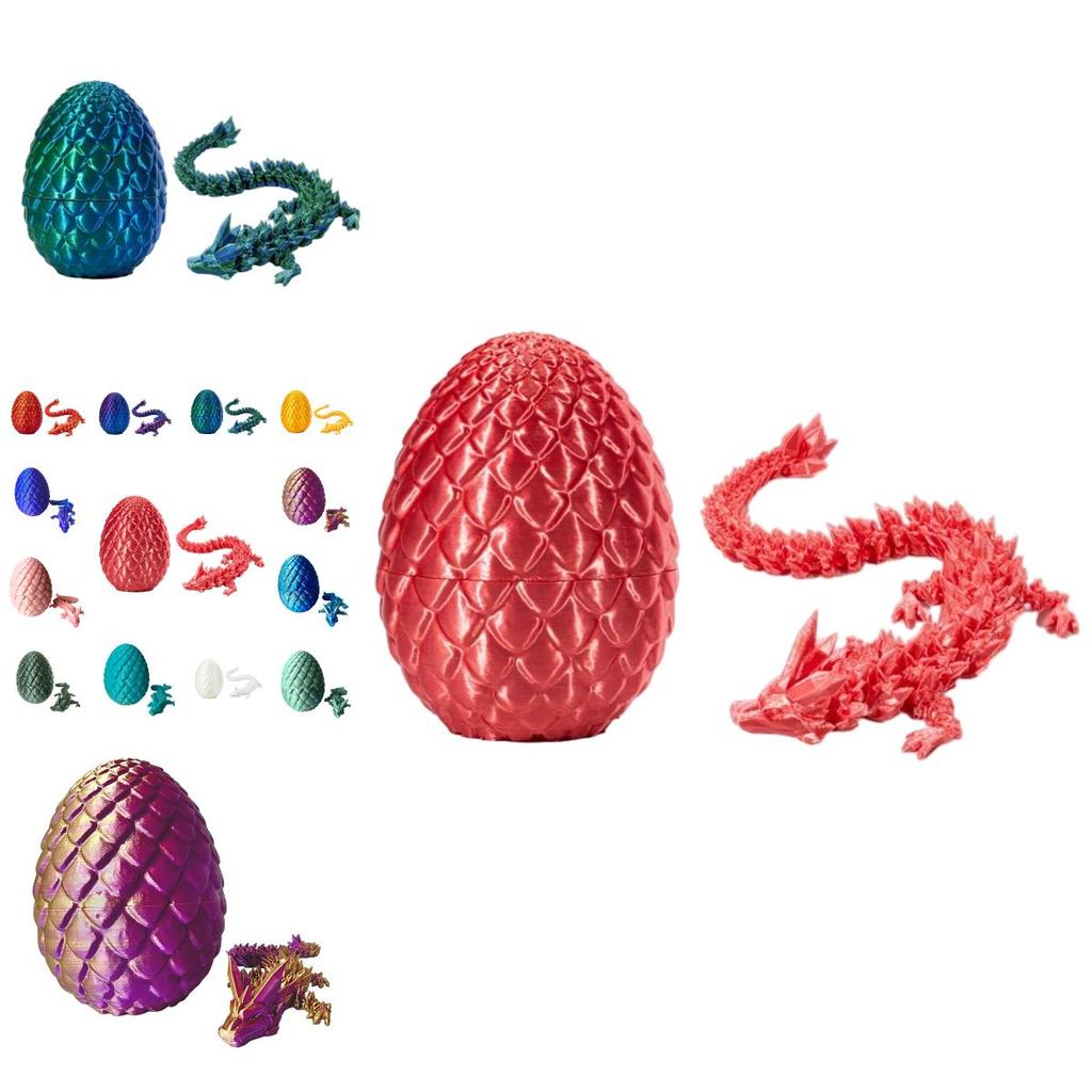 Mesmerizing Gem Dragon Statue Silk Purple-gold Gold Dragon Egg Set Pla Material Collectible