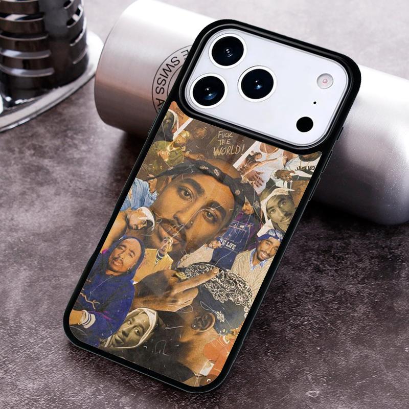 Чехол для телефона с изображением рэпера 2pac, певца Tupac для iPhone 17 16 15 Pro Max Air 14 13 12 11 Plus, противоударный чехол Capa