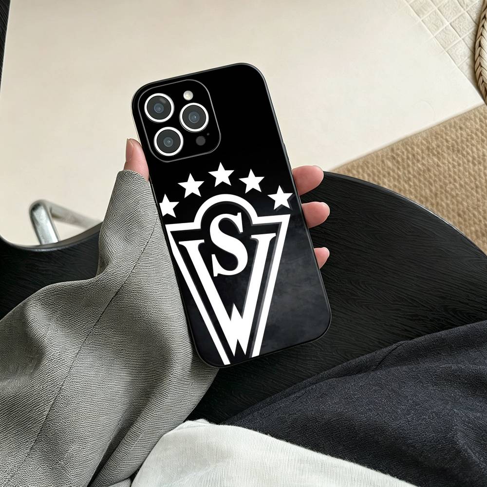 Крутой чехол для телефона S-Santiago W-Wanderers-1892 для iPhone 17, 16,15,14,13,12,11 Plus,Pro Max, Другие Мягкий Черный Чехол
