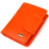 Уникальный вертикальный женский кошек из натуральной кожи CANPELLINI Wallet 21680 Оранжевый