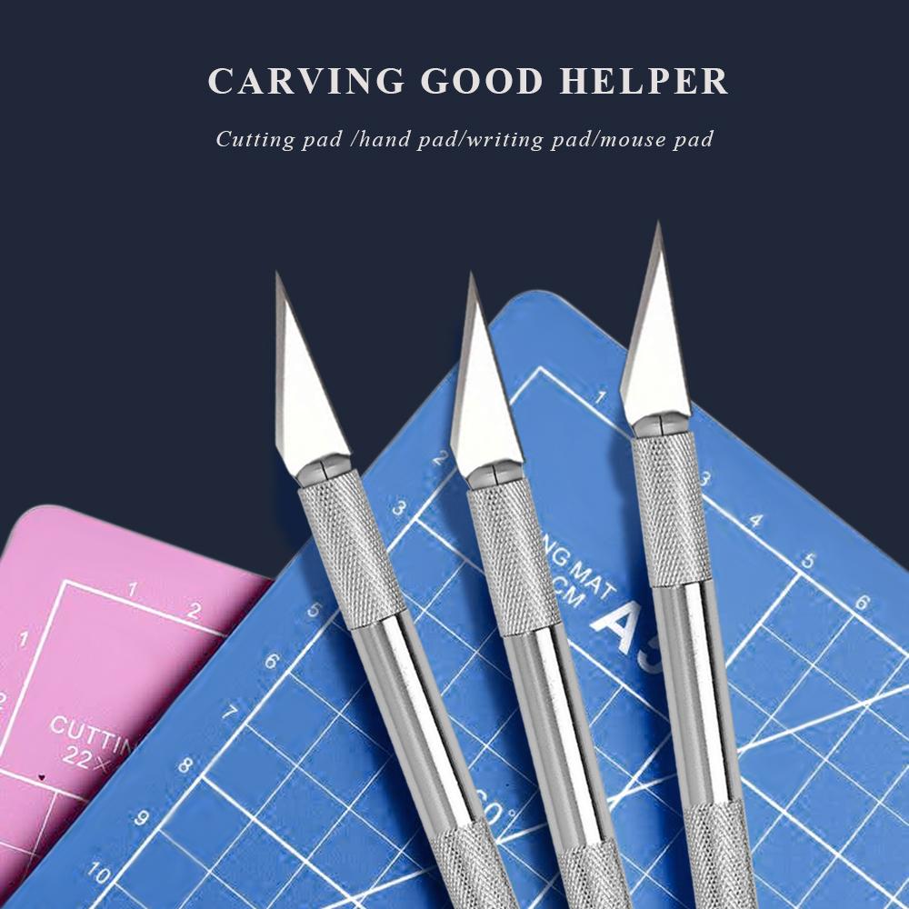 JIANWU 4 bldes Sharp blade Carving knife combination simple utility knife carving utility DIY art creation office supplies