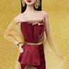 barbie Лунное Новолуние 2026 Фирменный Черный Кукольный Домик для Игр в Притворство Возраст 6 и JJX83 Игры в Переодевания, Вверх, Красный,
