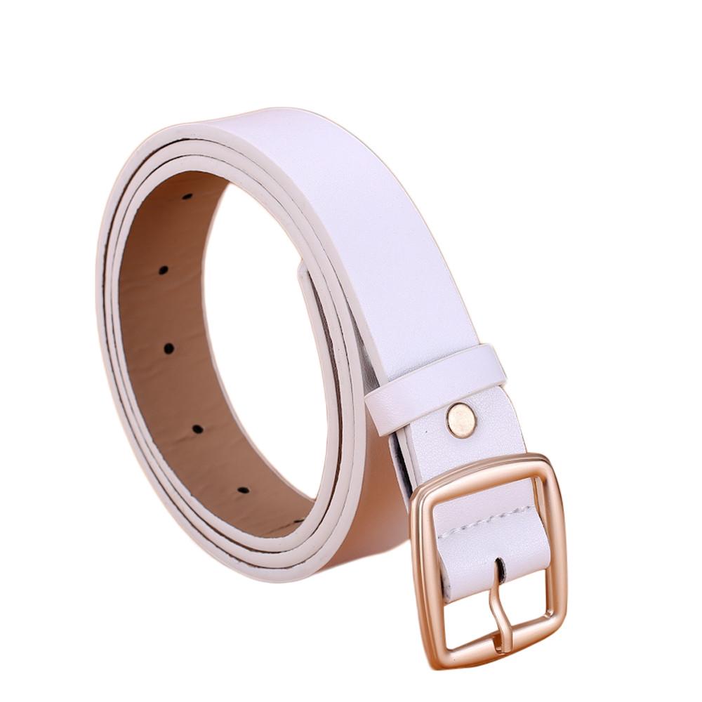 Модный женский тонкий поясной ремень, женский коричневый кожаный ремень с пряжкой на талии, подарок