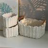 Handwoven Cotton Rope Makeup Holder Decorative Desktop Storage Basket Multipurpose Bedroom Organizer for Cosmetics