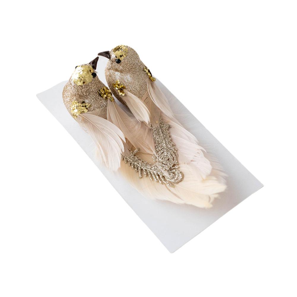 New High-end Simulation Foam Feather Bird Decoration Decoration Christmas Christmas Hanging Dec J2C1