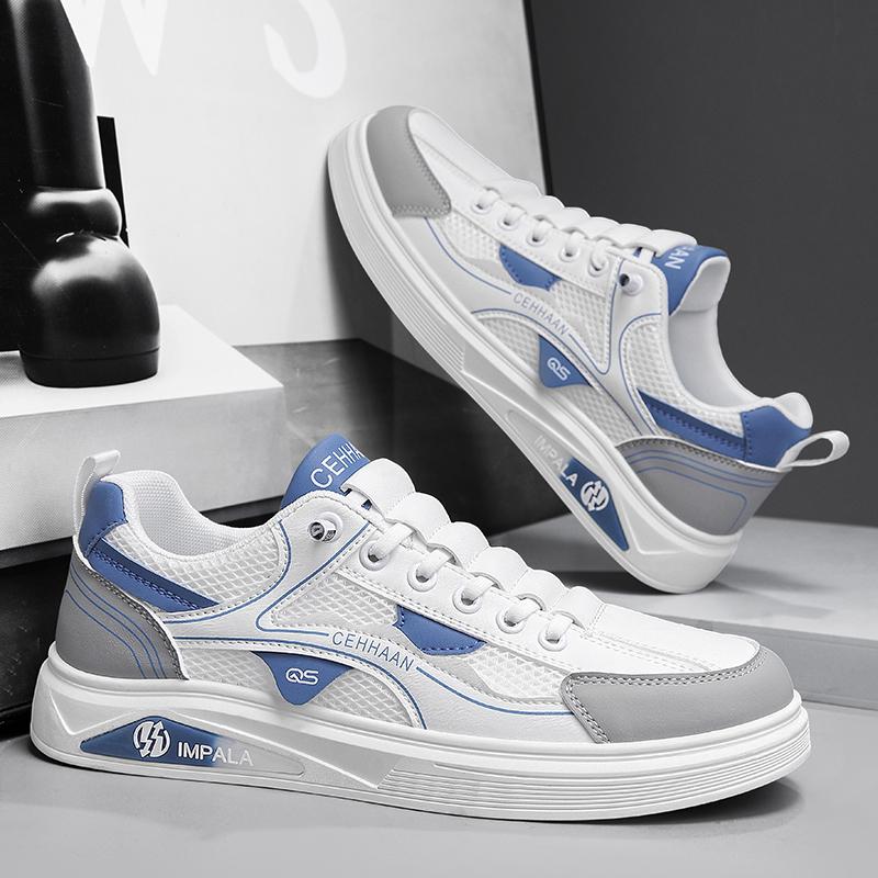 Summer Men's Low-Top Mesh Sports Casual Shoes Breathable Versatile Trendy Street Board Shoes for Students Adults Youth