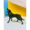 Geometric Abstraction Black Wolf Statue Resin Crafts Office Bookshelf Desk Decoration Home Decorations