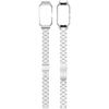 Металлическая рамка для Huawei Band 10/10 NFC/9/9 NFC/8/8 NFC, Корпус часов, Интегрированный трехрядный ремешок из нержавеющей стали