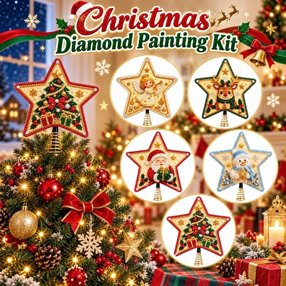 Unfinished Christmas Painting Kit DIY Sparkling Bead Craft Set Christmas Gift