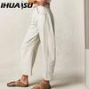 Spring Casual Loose Mid-waist Tube Jeans for Women Trousers