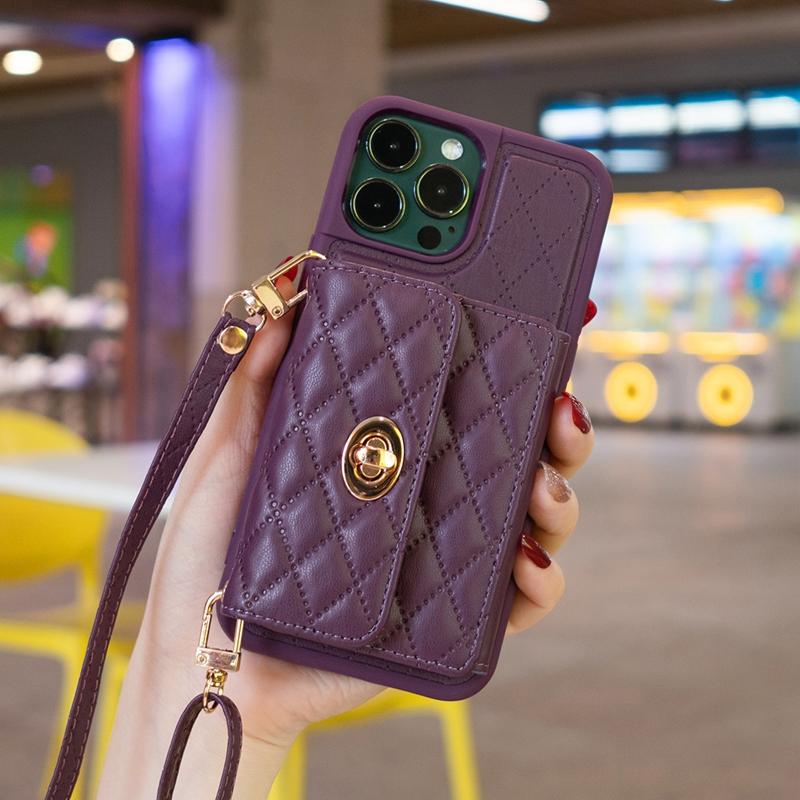 Маленький кошелек с ароматным органом ветра, кожаный чехол с металлической пряжкой для iPhone 14 Pro Max 13 12 11 SE 2022 X XS XR 8 7 6 6S Plus