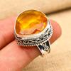 Honey Topaz Gemstone Ring 925 Sterling Silver Handmade Jewelry Thanksgiving Gift For Her