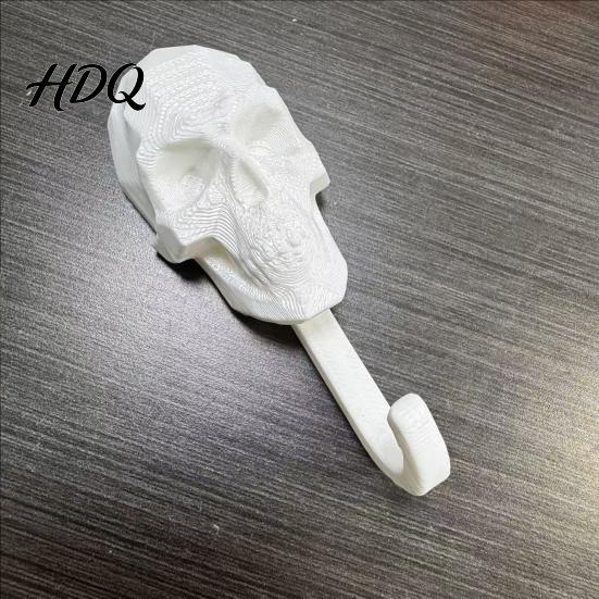 Прочный PLA Крючок-Вешалка в виде Черепа Настенный Крючок 3D-Печатный Готический Декоративный Клейкий Держатель для Ключей Арт-Декор Настенный Органайзер для Хранения для Дома Спальни Ванной Комнаты