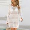 Женское пляжное платье Cover Up Wave Edge Hollow Beach Cover Up Loose Dress
