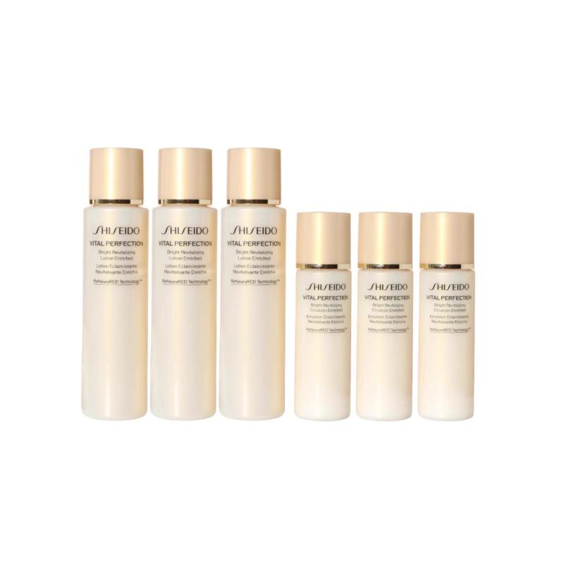 Shiseido Набор пробников лосьона и эмульсии Vital Perfection Bright Revitalizing