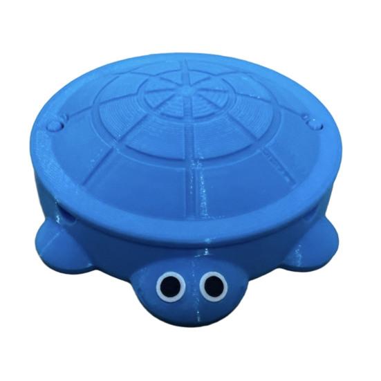 Мини Песочница-Черепаха с Крышкой Песок Мини Инструменты Аксессуары 3D-Печать Черепаха Ящик для Хранения Песка Круглый Контейнер Детская Летняя Пляжная Игрушка