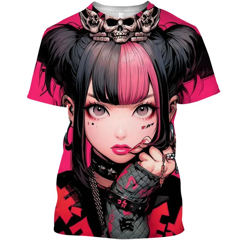 2024 Street Wear Футболка Смешная футболка Sailor Moon Street Wear Топ женский 3D принт женский графический аниме девушка y2kМужская одежда