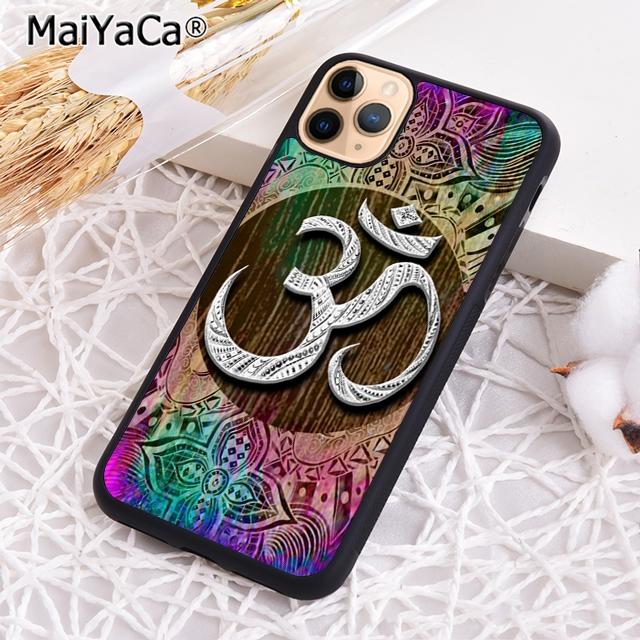 Символ Аум Ом Намасте цветочный дзен йога Чехол для телефона для iPhone 17 Air 16 16e 15 plus 11 12 13 14 pro max coque