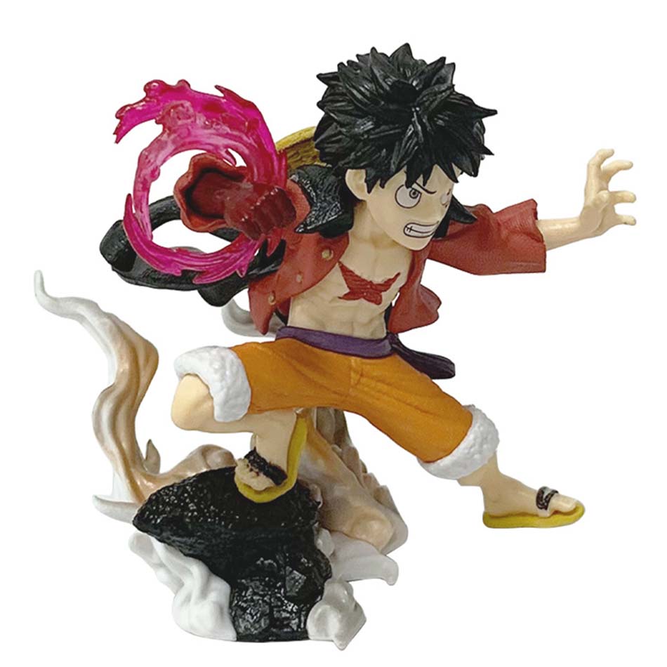 One Piece Остров Призраков Серия Битва 9.5см Фигурка Луффи Аниме Периферия Крутая Модель Игрушки Настольные Украшения Подарки