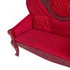 Mini Sofa Nostalgic No Burr Eco-friendly 0.05 Dollhouse Miniature Sofa for Girl